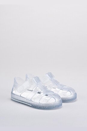 Beyaz Bebek Sandalet S10265 STAR GLITTER