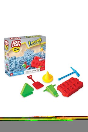 Artsand Inşaat Kum Seti (500 Gr.) - Art Craft Kinetik Kum Seti - Oyun Kumu - Art Sand Kumu