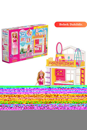 Lindanın Evi 2 Katlı - Ev Oyuncak - Lindanın Ev Seti - Barbie Ev Seti