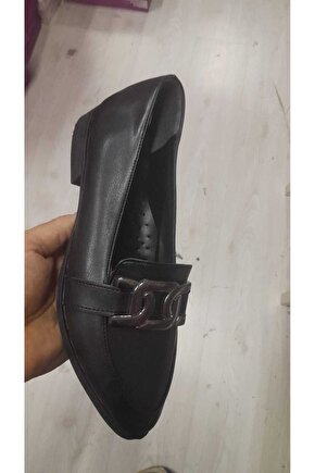 Kadın Metal Detaylı Loafer Babet