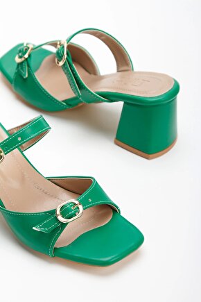 Kadın Kalın Topuklu Terlik