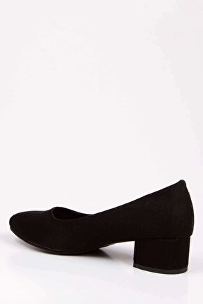 Kadın3 cm 1. Sınıf Kalite  Neolit Taban Siyah Kısa Topuklu Stiletto