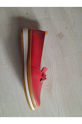 Kadın Lofer Babet Kırmızı