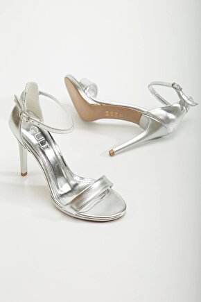 Kadın Gece Ayakkabısı Neon Gümüş