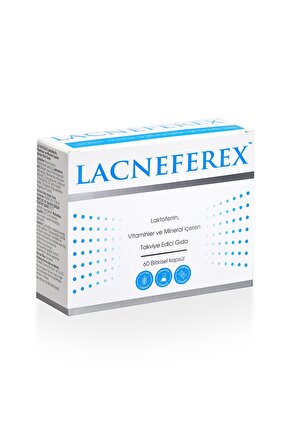 Lacneferex™ Laktoferrin, Vitaminler Ve Mineral Içeren Takviye Edici Gıda 60 Kapsül