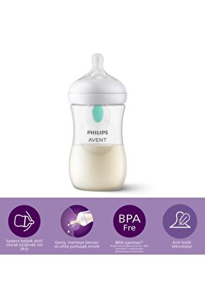 Scy67301 Natural Response Pp Antikolik Biberon 260 ml 3-6 Ay