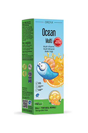 Multi Şurup Ballı Portakal Aromalı Balık Yağı 150 Ml