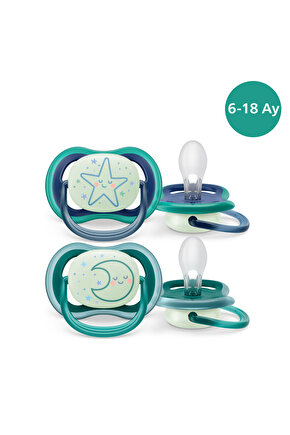 Ultra Air Night Karanlıkta Parlar Gece Emziği 6-18 ay Erkek SCF37613