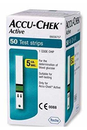 Active Şeker Ölçüm Çubuğu 50li