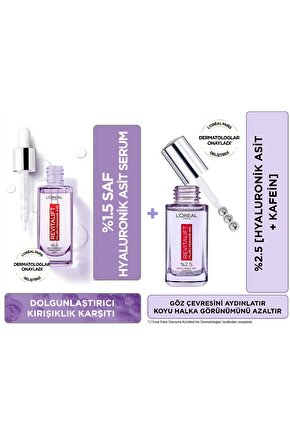 Revitalift Filler %1.5 Saf Hyaluronik Asit Kırışıklık Karşı Yüz Serum 30ml Göz Serumu 20ml 2li Set