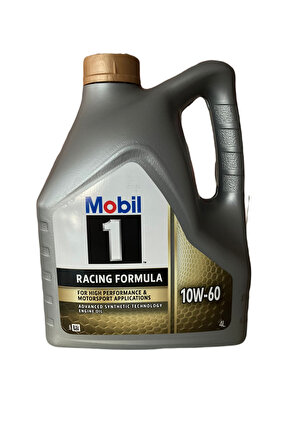 MOBİL 1 10W-60 RACING FORMULA 4 LİTRE MOTOR YAĞI YENİ FORMÜL 052024 DOLUM