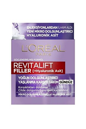 Revitalift Filler Hyaluronik Asit Yaşlanma Karşıtı Gündüz Kremi 50ml