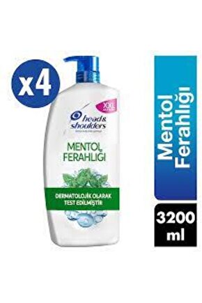 Head & Shoulders Mentol Ferağlığı Şampuan 4*800=3200 ml Pompalı