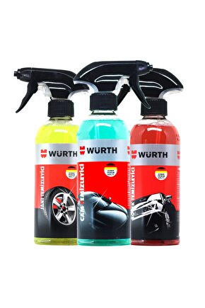 Jant-Böcek-Cam Temizleyici Sprey Seti 400ml
