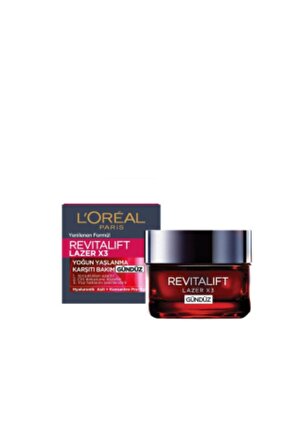 Revitalift Lazerx3 Yoğun Yaşlanma Karşıtı Yüz Kremi Gündüz 50ml