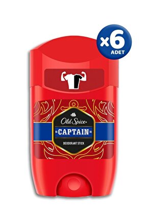 Captain Deodorant Stick 50 Ml - 6 Adet
