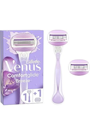 Gillette Venüs Breeze Kadın Tıraş Makinesi 2 Yedek Başlık Makyaj Çantası Hediyeli.