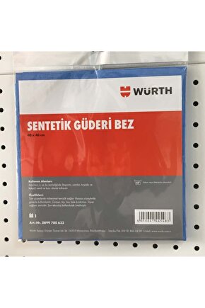 40x40 Cm Sentetik Güderi Bez Mavi 170 gr.