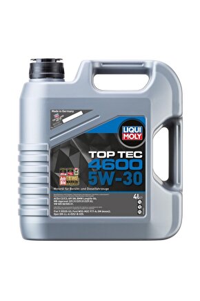 Tam Sentetik Motor Yağı 4 lt 3763 Top Tec 4600 5w-30