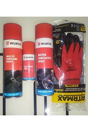 Hızlı Motor Temizleme+araç Içi Temizleme+klima Temizleme+eldiven Set Orjinal Yeni Ürün