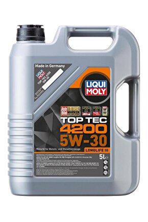5w30 Motor Yağı Tam Sentetik Top Tec 4200 5 L 8973 2025 Ürt