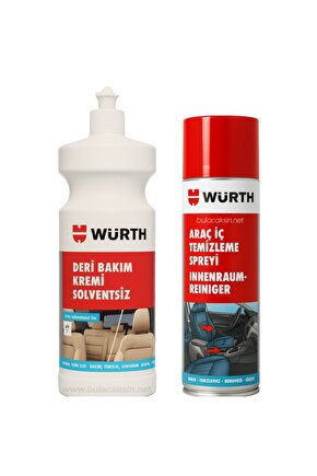 Deri Besleyici Bakım Kremi 1000ml +Araç içi Temizleme Spreyi 500ml