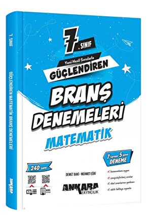 7.Sınıf Güçlendiren Matematik Branş Denemeleri