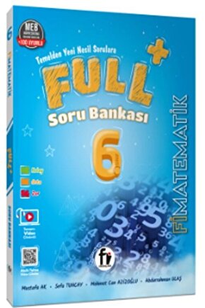 Fi Yayınları 6.SINIF FULL+ MATEMATİK SORU BANKASI 2024 YENİ