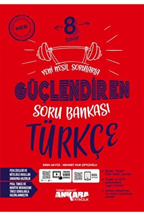 Edu Kırtasiyem 8. Sınıf Türkçe Güçlendiren Soru Bankası Ankara Yayıncılık