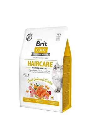 Hipoalerjenik Haircare Tavuk ve Somonlu Tahılsız Kedi Maması 2 Kg