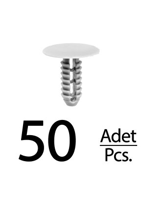 Fiat Ducato için Döşeme Klipsi-Gri- 50 Adet