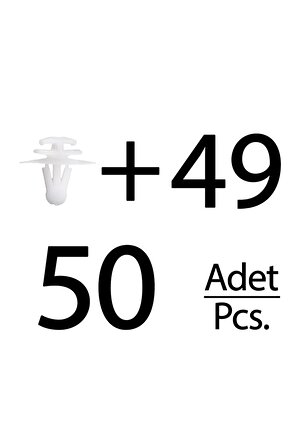 Renault için Çevre Bant Klipsi- 50 Adet