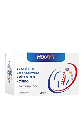 Hekavit Kalsiyum Magnezyum 30 Tablet