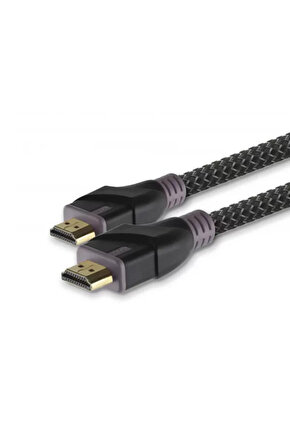 Hdmi Hdmi Konnektör High Speed Hdmi With Ethernet 24k Altın Gri 5m 96485