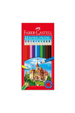 Karton Kutu Renkli Boya Kalemi, 12 Renk, Yumuşak ve Canlı Renkler, Kolay Açılır