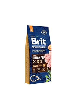 Premium Nature Tavuklu Orta Irk Yetişkin Köpek Maması 15 kg