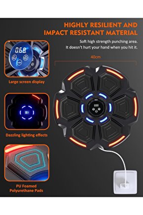 BLUETOOTH HOPARLÖR ÖZELLİKLİ DUVAR BOX MAKİNESİ 9 MOD SEVİYE AYARLI MÜZİKLİ BOKS MAKİNASI