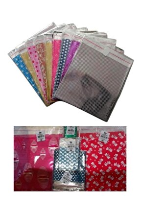 Metalize Hediye Paketi 10x12cm - 100adet (1 Paket).