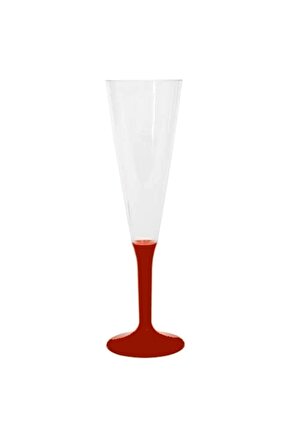 Plastik Şampanya Kadehi (10 ADET) Kırmızı