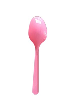 Pembe Kullan At Plastik Kaşık 25 Adet