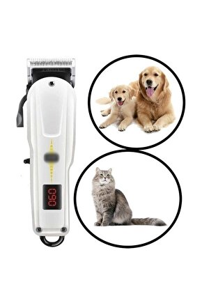 Kx-1907 Turbo Kedi Köpek Tıraş Seti Pet Evcil Hayvan Tüy Kesme Tıraş Makinesi