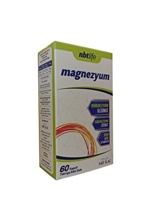 Nbt Life Magnezyum P5p Vitamin B6 Içeren 60 Kapsül