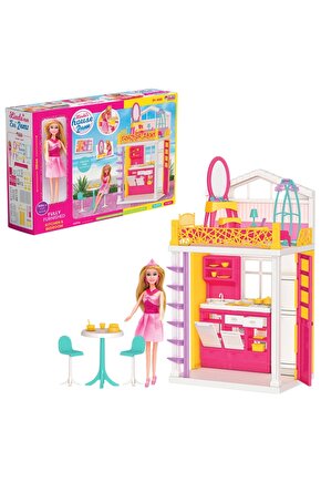 Lindanın Evi 2 Katlı - Ev Oyuncak - Lindanın Ev Seti - Barbie Ev Seti