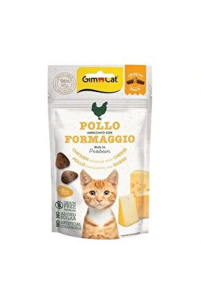 Crunchy Snacks Tavuklu ve Peynirli Tahılsız Kedi Ödül Maması 50 Gr