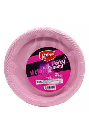 Roll Up Party Dreams Pembe Plastik Tabak 25li