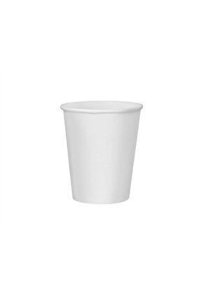 8 Oz Düz Beyaz Karton Bardak 200lü
