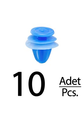 Peugeot, Citroen, Renault için Çıta Klipsi- 10 Adet