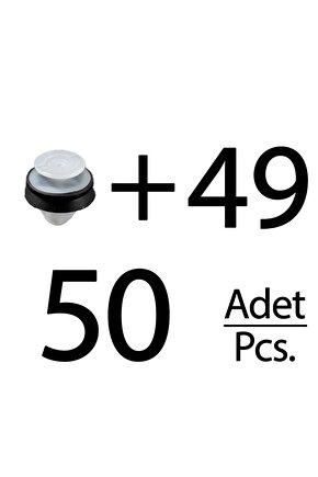 Peugeot, Citroen, Renault, Fiat, Lancia, DS için Döşeme Klipsi- 50li