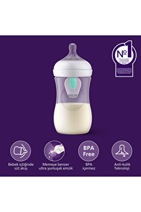 Scy67301 Natural Response Pp Antikolik Biberon 260 ml 3-6 Ay