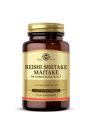 Reishi Shiitake Maitake Mushroom Extract 50 Kapsül - (SKT: 072027)